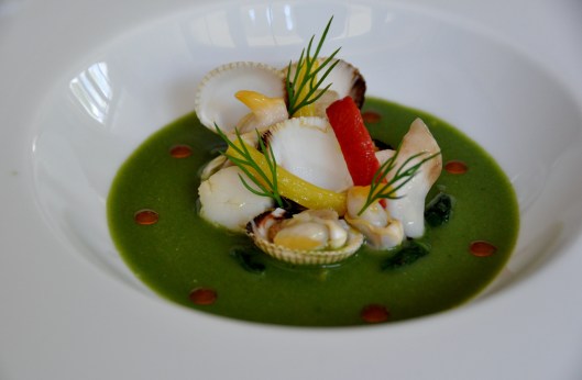 Le Velouté de Laitue aux coquillages