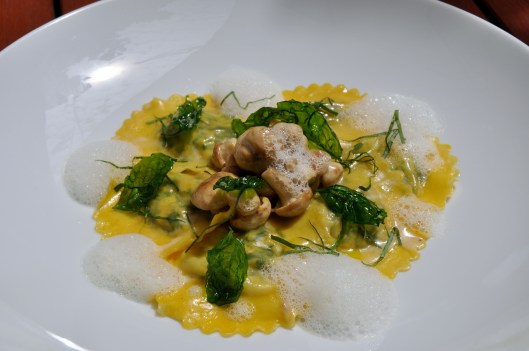 Les Ravioles de Mousserons de la St-Georges aux épinards