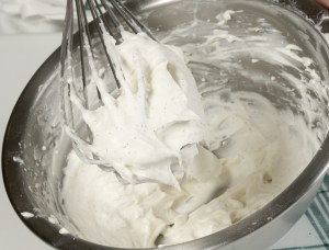 Montage de la crème