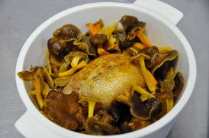 La Caille prête à enfourner