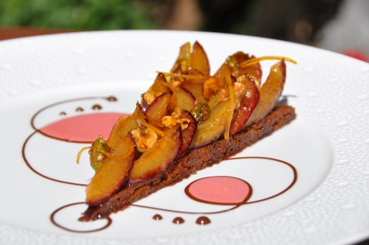 La Tarte aux Pruneaux, biscuit Cannelle et Orange confite