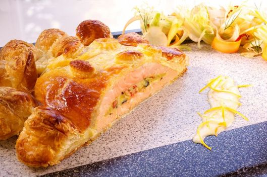 Le filet de saumon en croûte