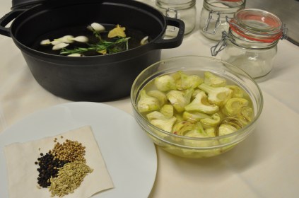 Les différents éléments de la recette