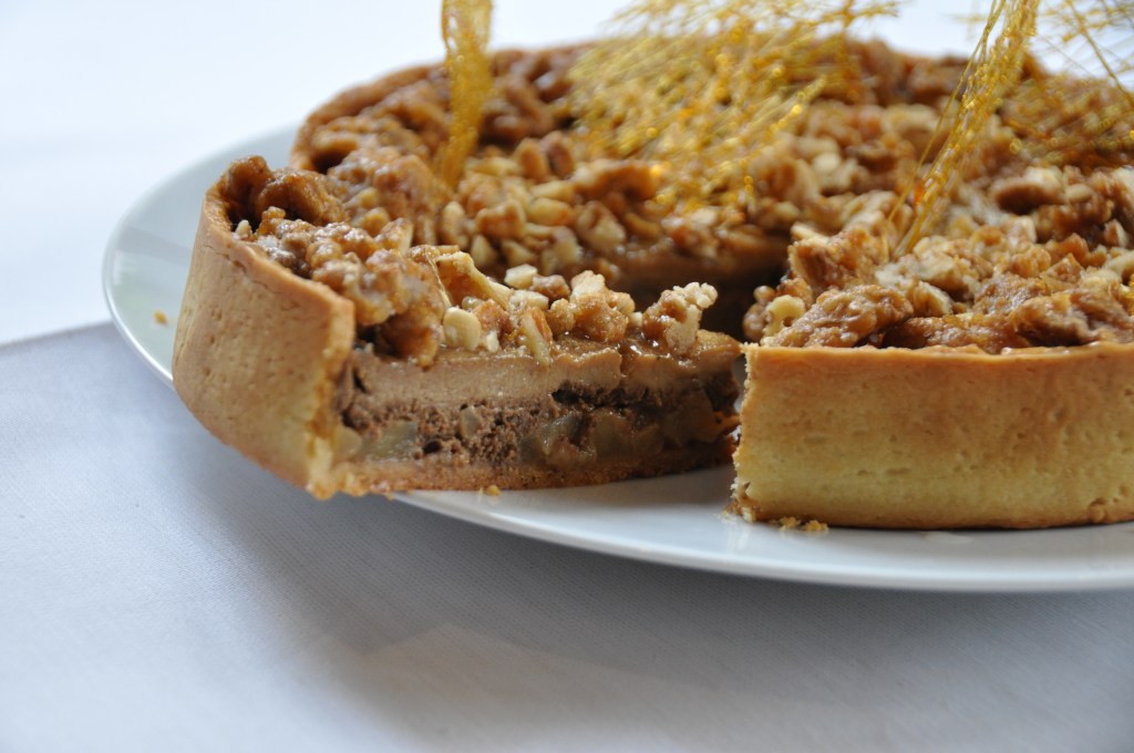 La délicieuse tarte au nillon et pommes caramélisées