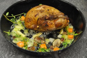 Le perdreau prêt à enfourner