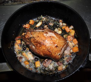 Le perdreau sortant du four