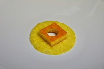 Surmonter d'un biscuit citron vert.