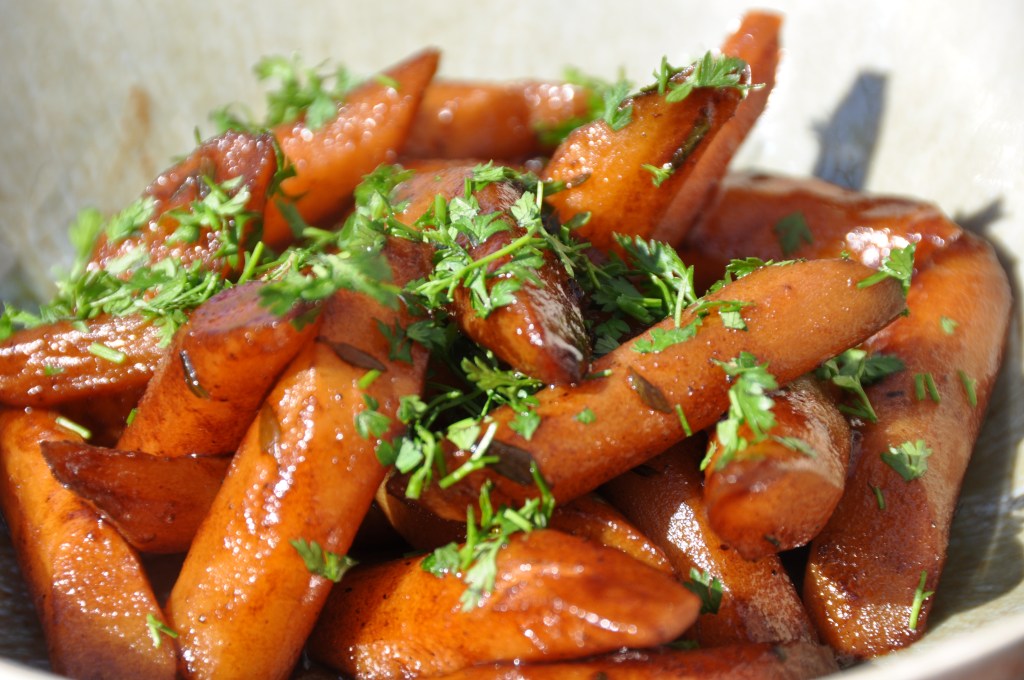 Salsifis rôtis au jus de viande